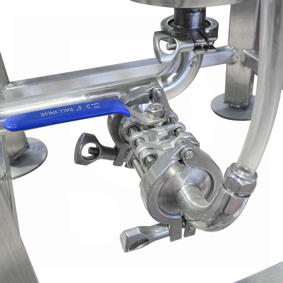 Isobarer Gekühlter Edelstahltank 100 liter - 60° Konische  Boden